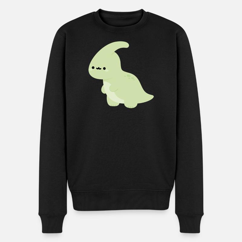 Parasaurolophus Perry - Männer Premium Bio Pullover - Schwarz