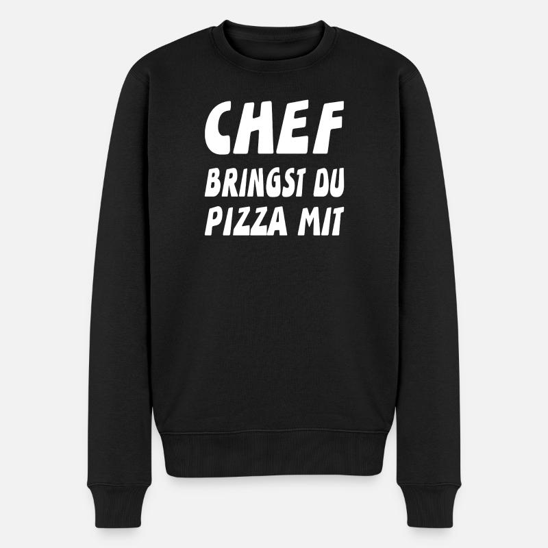 Chef - Männer Premium Bio Pullover - Schwarz