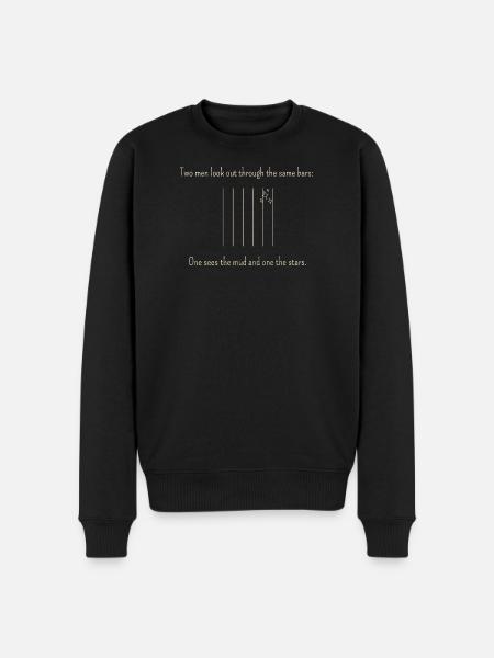 Der Klassiker für Perspektivenwechsel - Männer Premium Bio Pullover - Schwarz