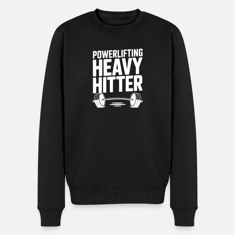 Poids lourd en powerlifting - Pull Premium bio Homme - noir