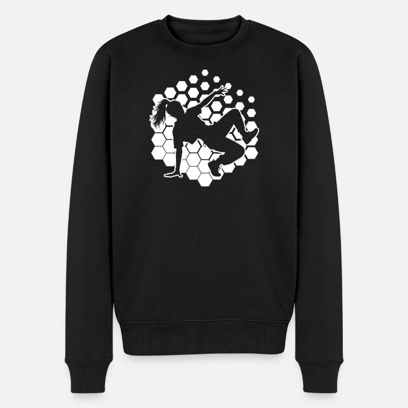 Geschenkidee für die Breakdancerin mit Streetdance - Männer Premium Bio Pullover - Schwarz