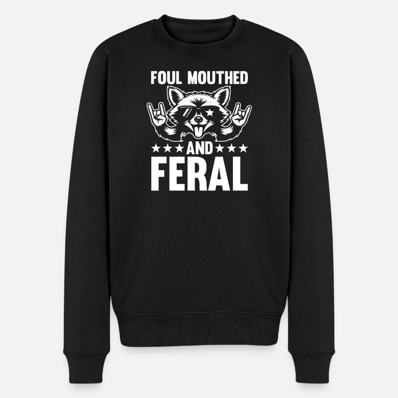 Panda Poubelle - Pull Premium bio Homme - noir