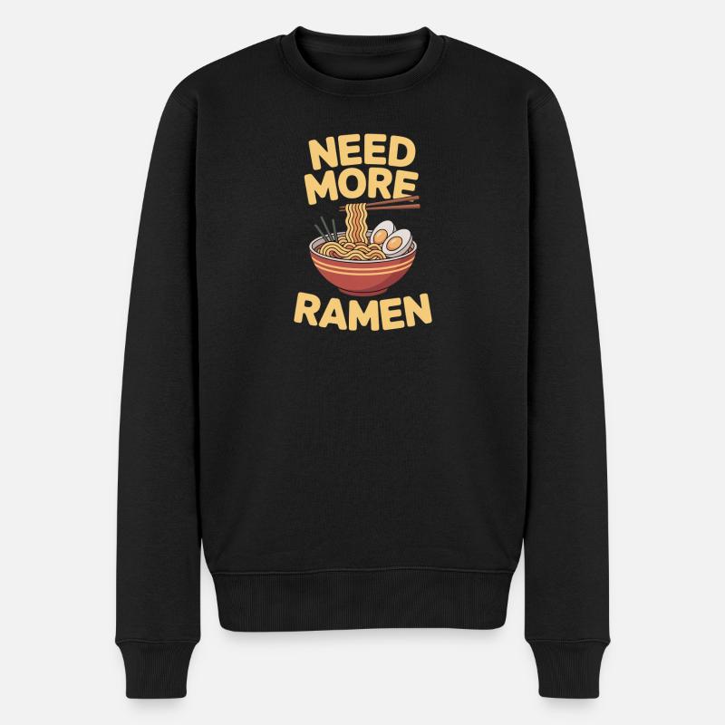 Ramen Nudelsuppe Geschenke - Männer Premium Bio Pullover - Schwarz