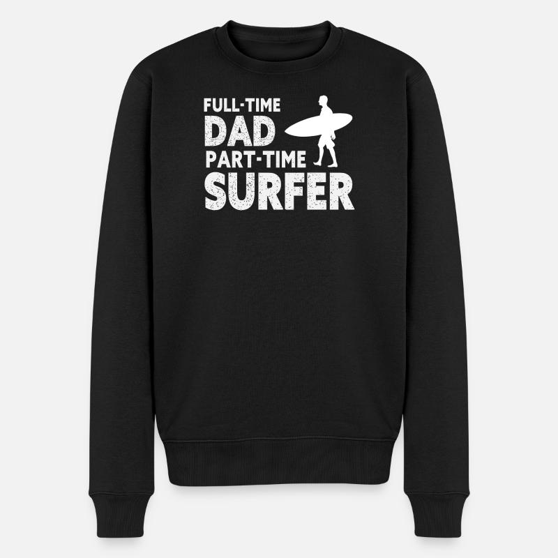 Full-time Dad Part-time Surfer - Pull Premium bio Homme - noir