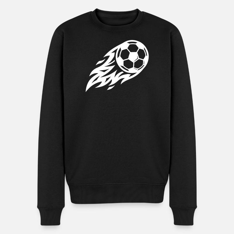 Balle de feu de football - Pull Premium bio Homme - noir