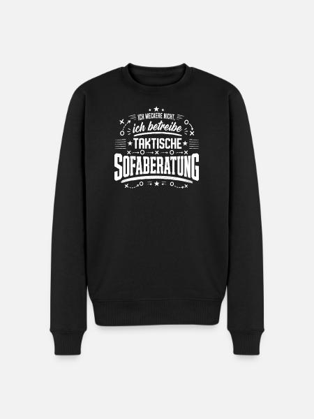 Taktische Sofaberatung - Männer Premium Bio Pullover - Schwarz