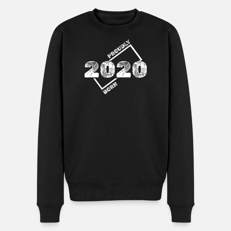 Geboren 2020 Stolz - Männer Premium Bio Pullover - Schwarz