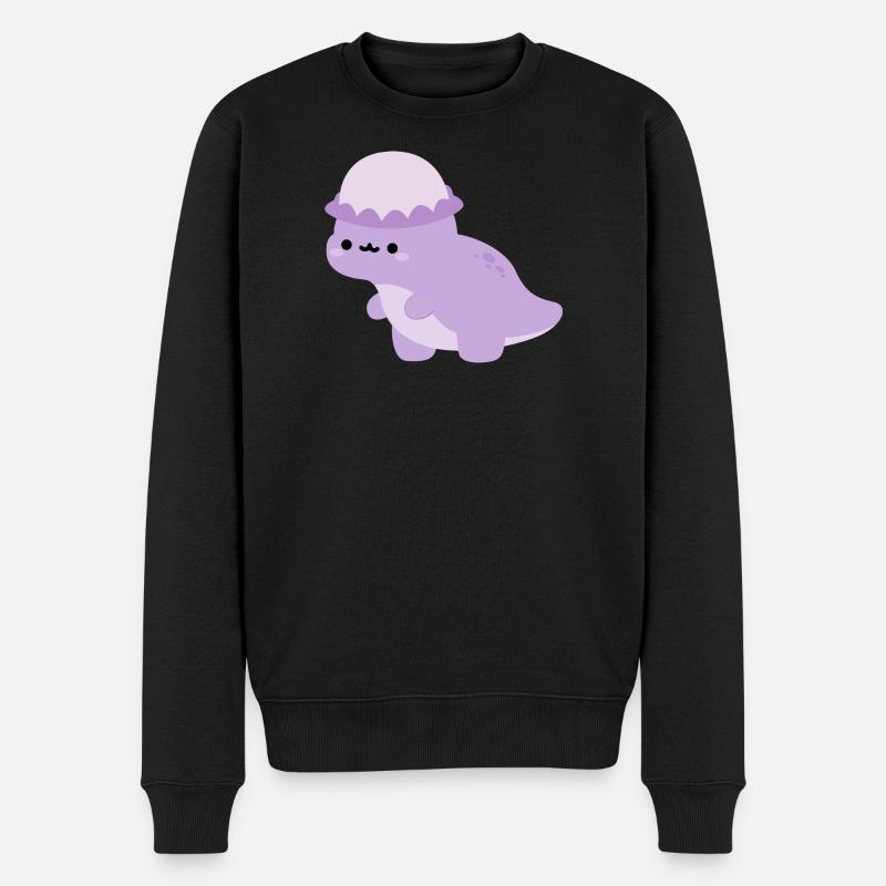 Pachycephalosaurus Dolly - Männer Premium Bio Pullover - Schwarz