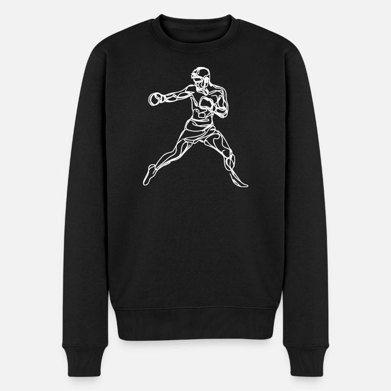 Graphismes Boxer - Pull Premium bio Homme - noir