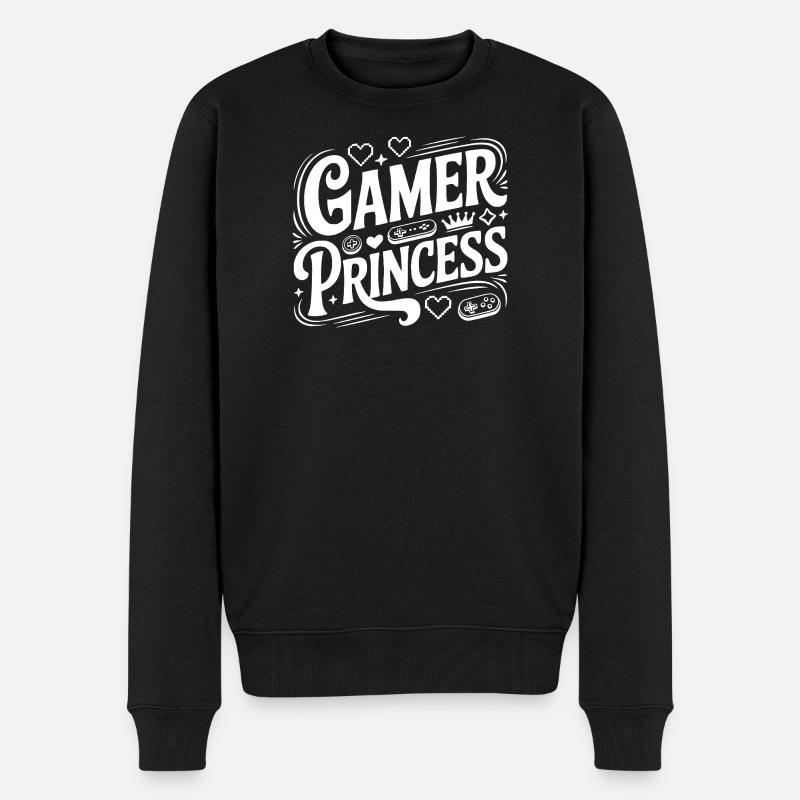 Princesse Gamer - Pull Premium bio Homme - noir