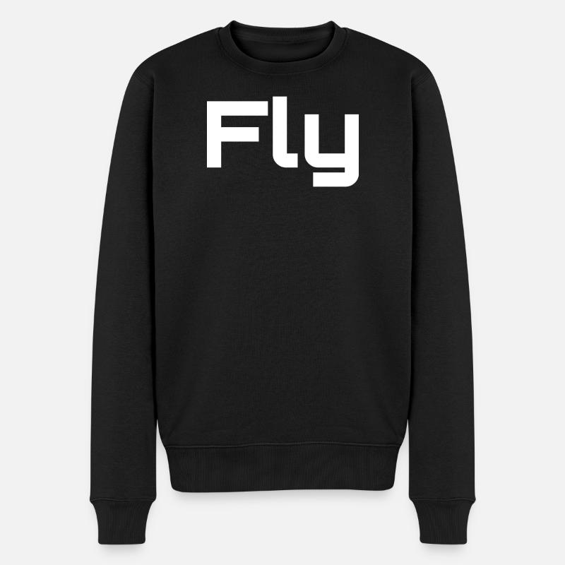 Fly Better - Männer Premium Bio Pullover - Schwarz