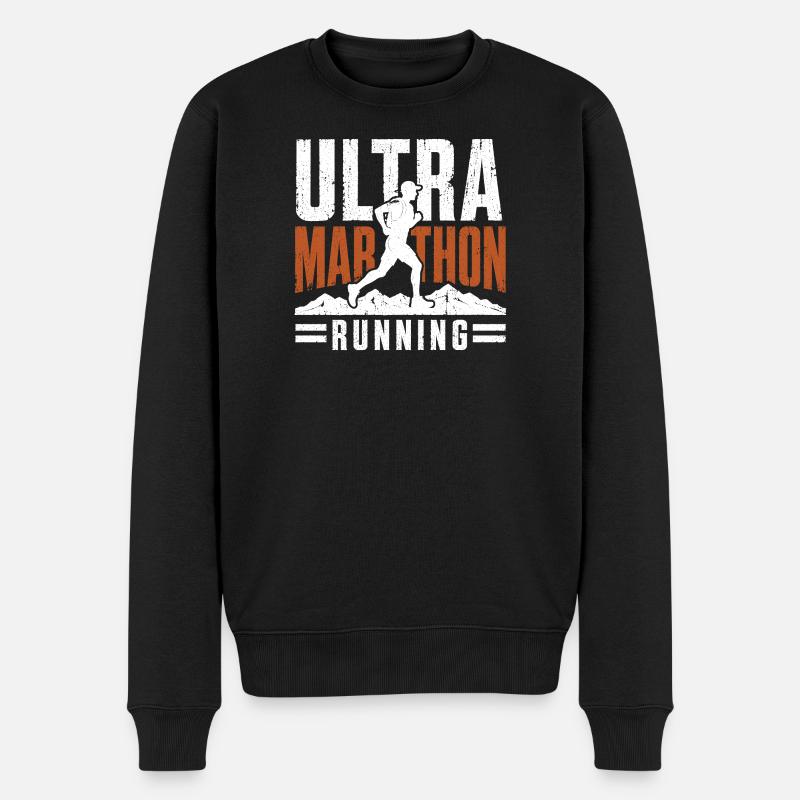 Course d’ultramarathon en détresse - Pull Premium bio Homme - noir