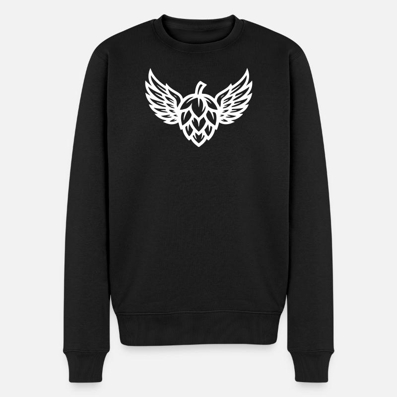 Symbole du houblon - Pull Premium bio Homme - noir