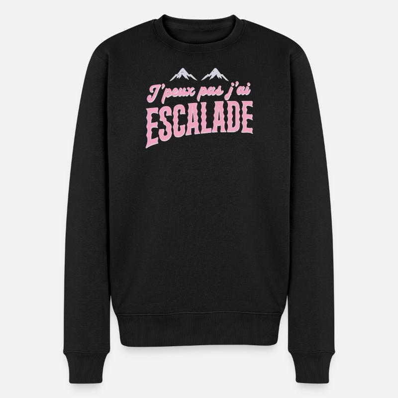 Escalade Rose Retro J'peux pas - Pull Premium bio Homme - noir