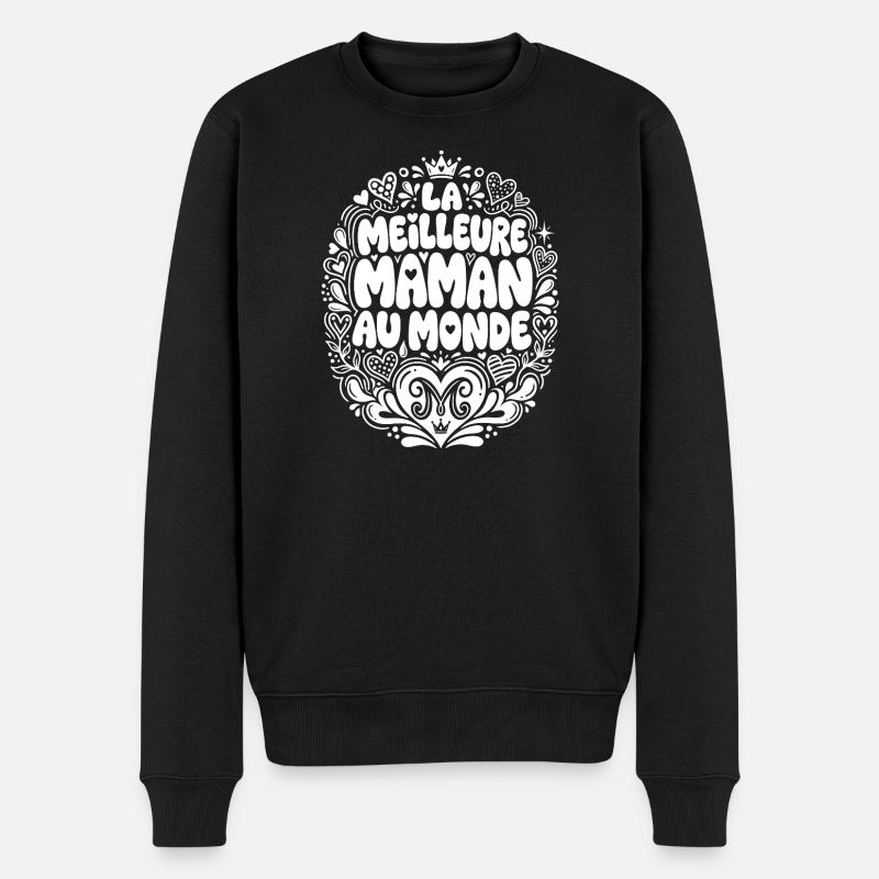 Meilleure maman au monde - Pull Premium bio Homme - noir