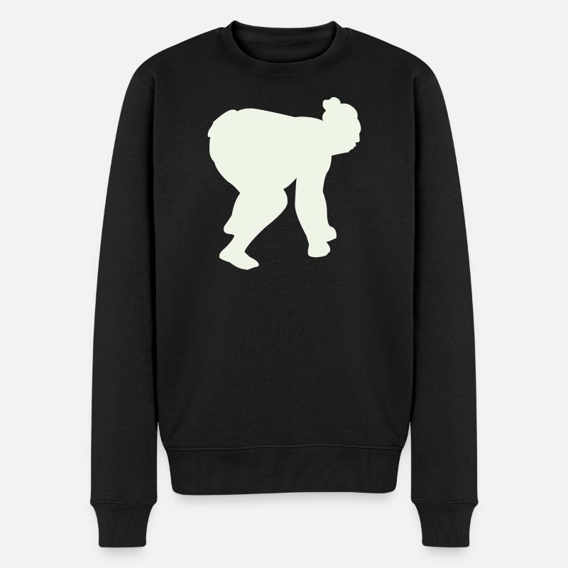 sumo - Pull Premium bio Homme - noir