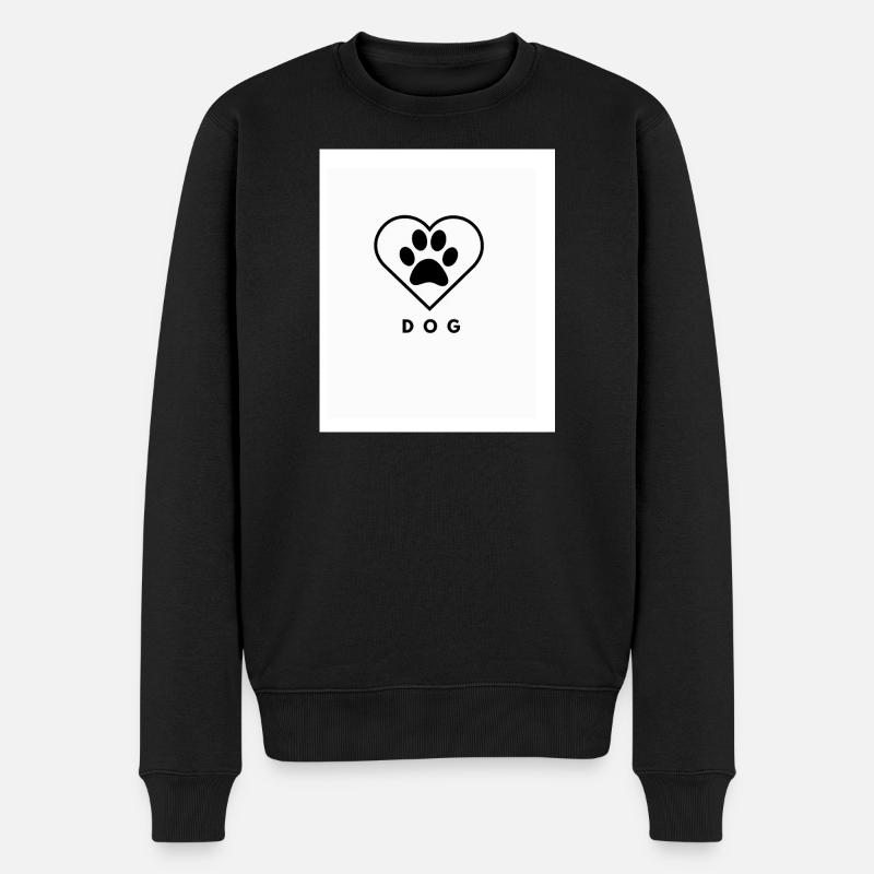 L’amour des chiens - Pull Premium bio Homme - noir