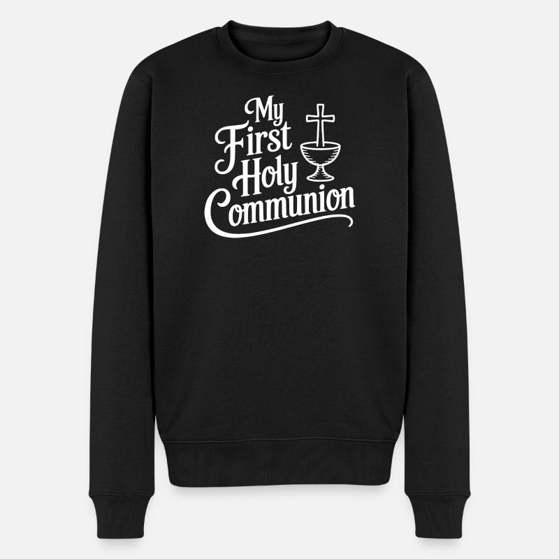 Ma première communion - Pull Premium bio Homme - noir