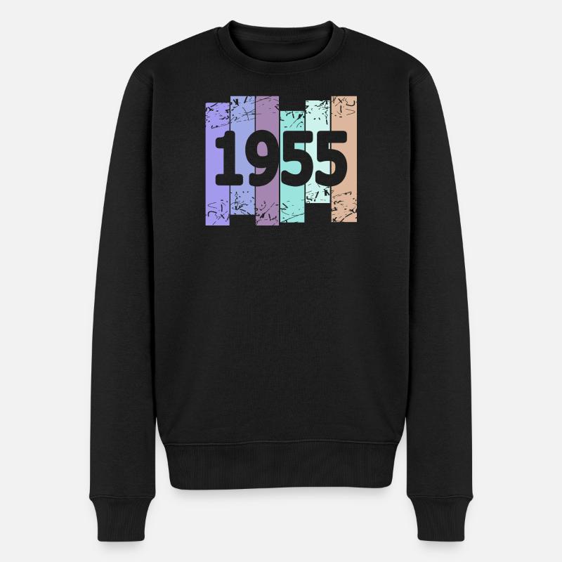 1955 - Männer Premium Bio Pullover - Schwarz