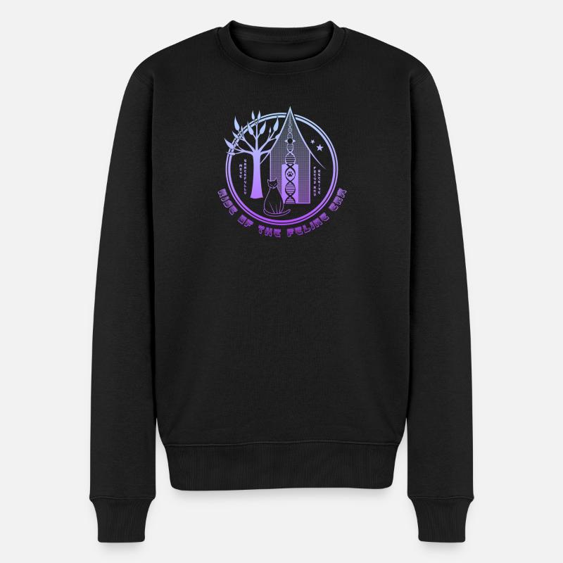 Ascension de l’ère féline - Pull Premium bio Homme - noir