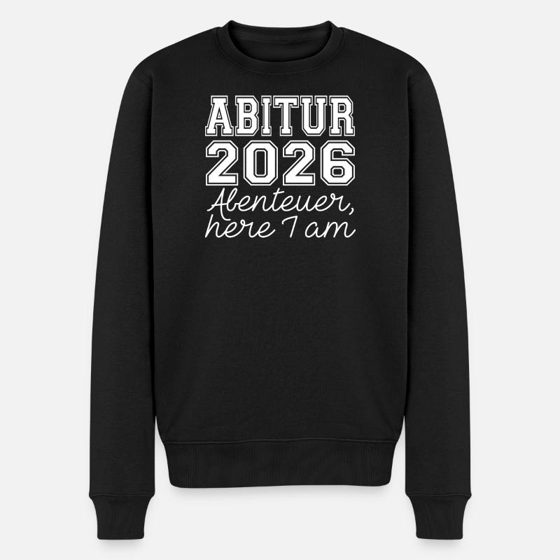 ABI 26 - Männer Premium Bio Pullover - Schwarz