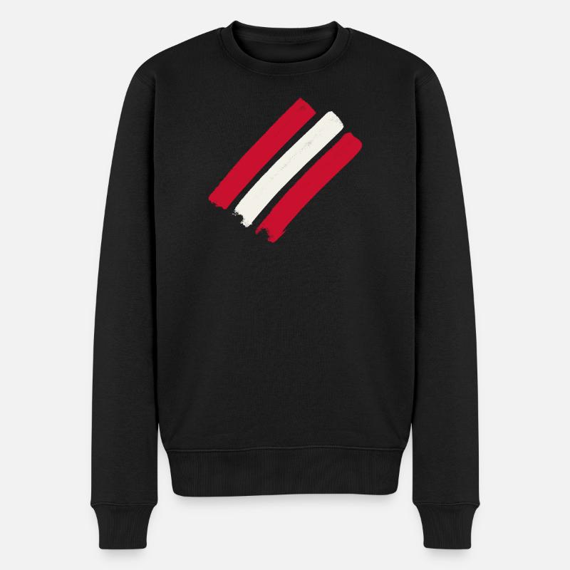 Österreich  - Männer Premium Bio Pullover - Schwarz