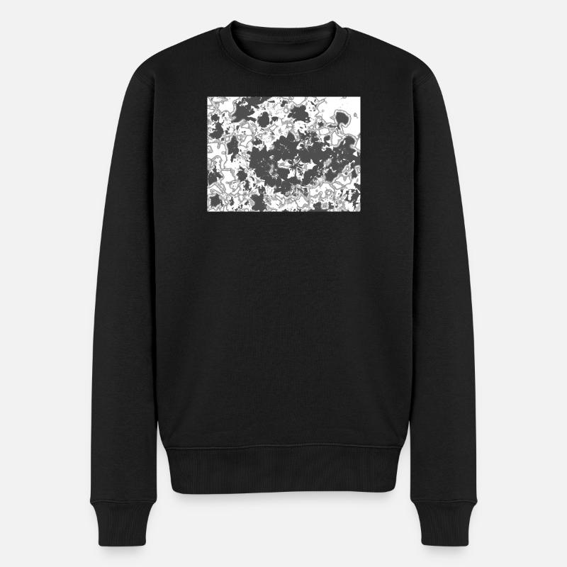 Motif de silhouette Black Blatten - Pull Premium bio Homme - noir