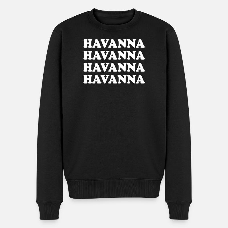 Havanna - Männer Premium Bio Pullover - Schwarz