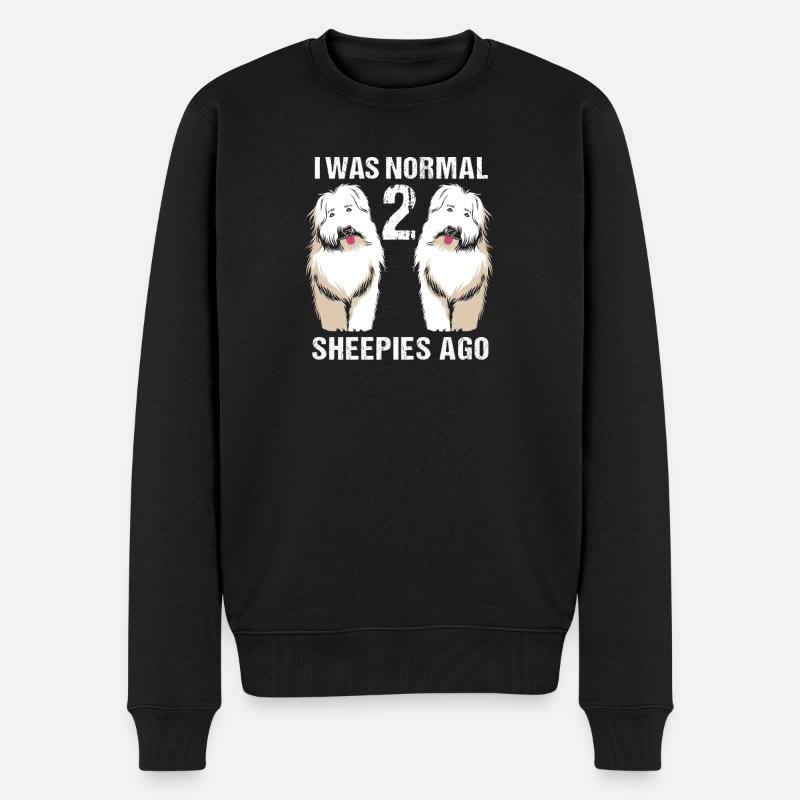 Englischer Schäferhund - Männer Premium Bio Pullover - Schwarz