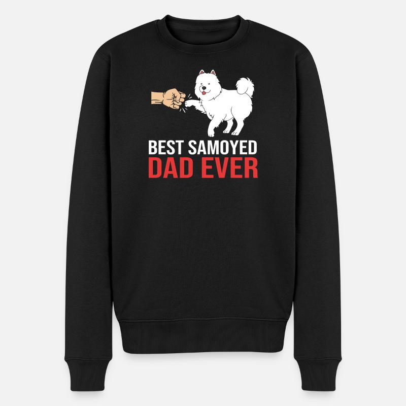 Samojede - Männer Premium Bio Pullover - Schwarz