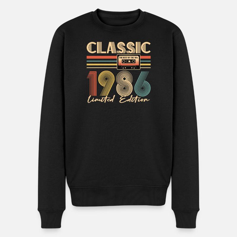 40e anniversaire, 40 ans - Pull Premium bio Homme - noir