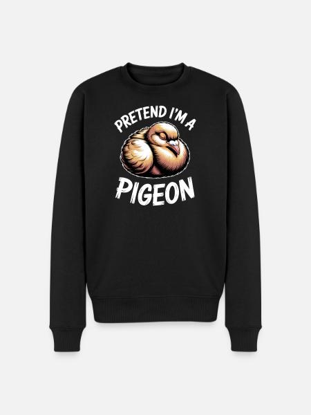 Dove Sayings Birds Funny Doves Gift - Men's Premium Organic Jumper - black