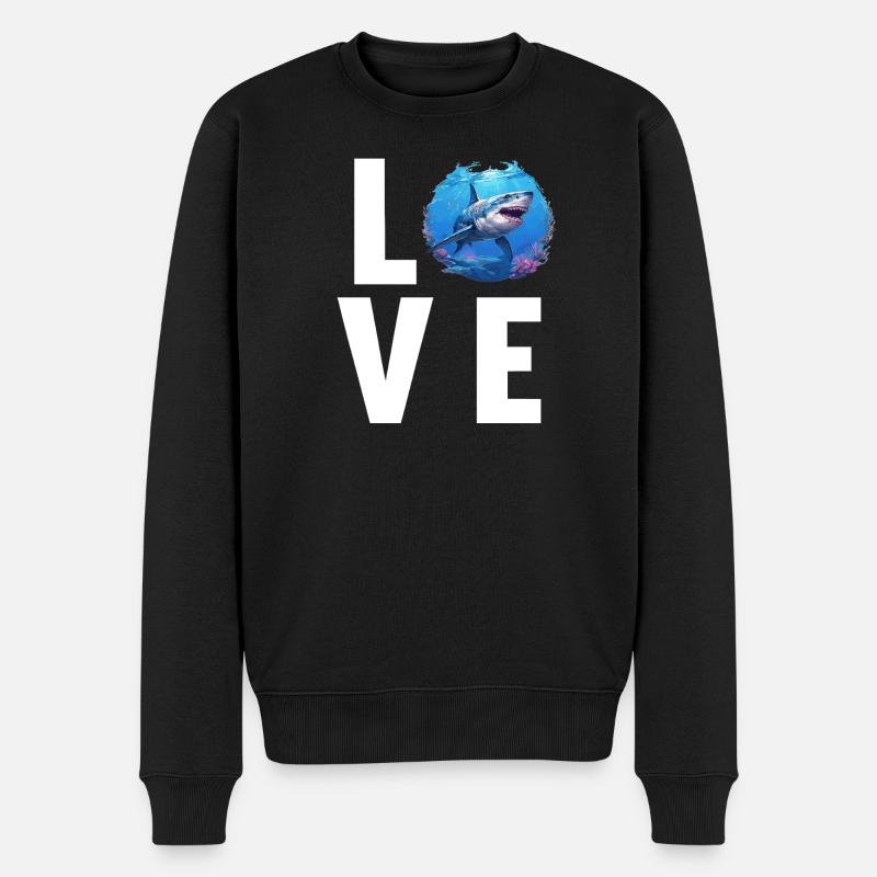 Requins Requin - Pull Premium bio Homme - noir