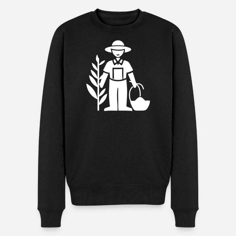 Fermier Bauer - Pull Premium bio Homme - noir