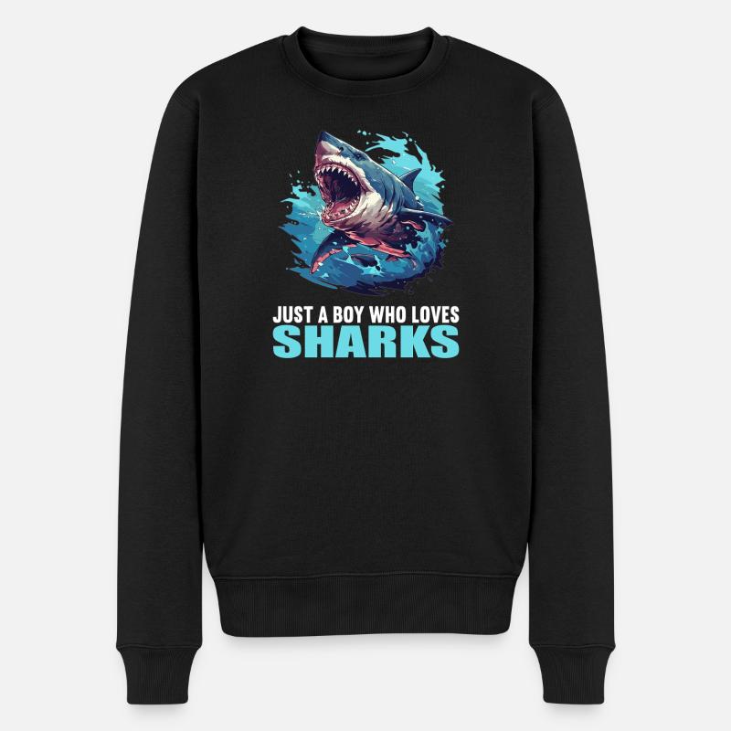Requins Requin - Pull Premium bio Homme - noir
