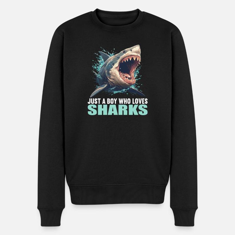 Requins Requin - Pull Premium bio Homme - noir