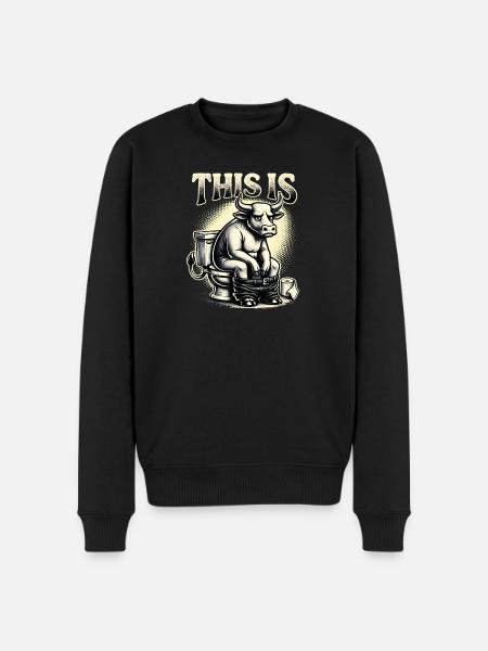 C’est de l’humour de toilettes à la connerie - Pull Premium bio Homme - noir