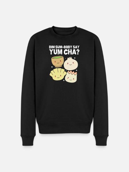 Dim Sum - Männer Premium Bio Pullover - Schwarz