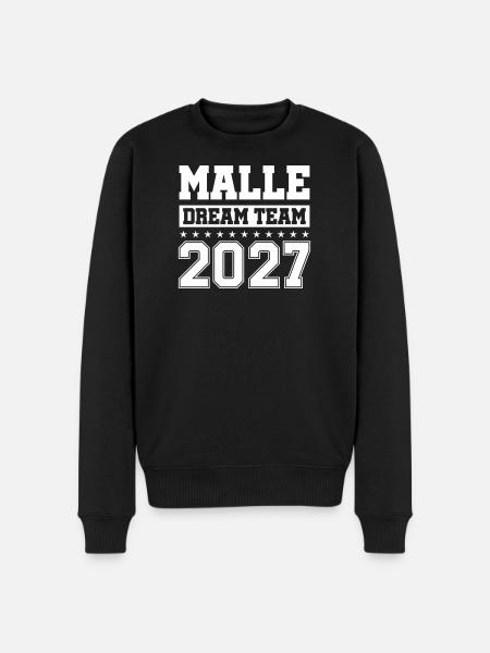 MALLE DREAM TEAM 2027 - Men's Premium Organic Jumper - black