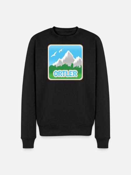 Ortler as a mountain - Men's Premium Organic Jumper - black