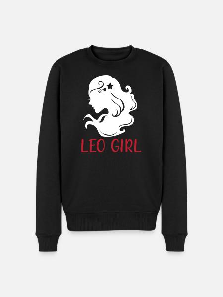 Sternzeichen Löwe - Männer Premium Bio Pullover - Schwarz