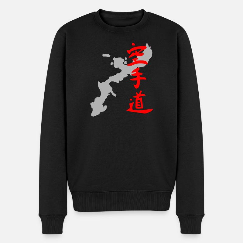 Okinawa - Männer Premium Bio Pullover - Schwarz