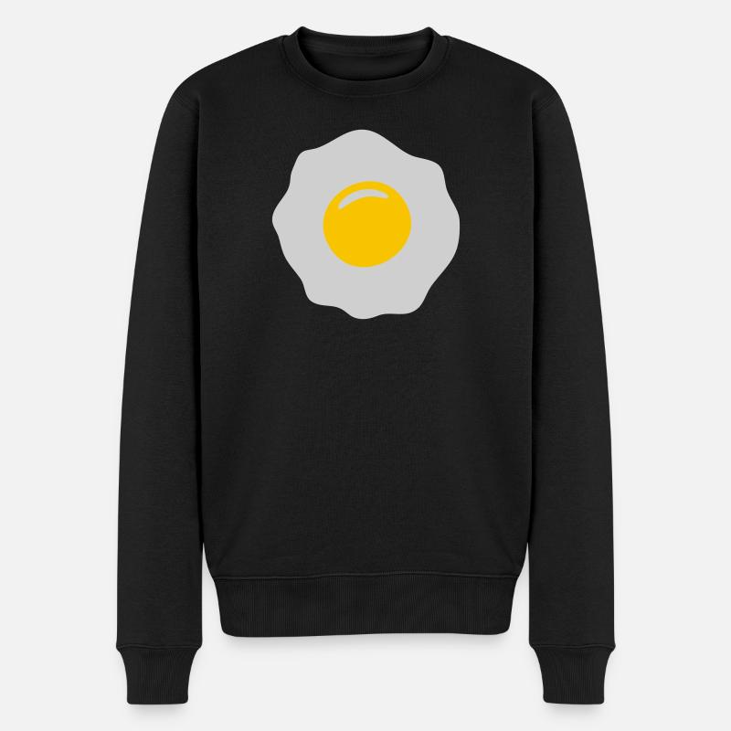 egg ei spiegelei - Pull Premium bio Homme - noir