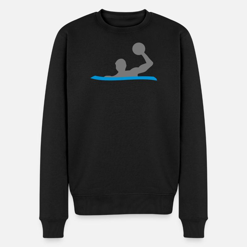 Wasserball - Männer Premium Bio Pullover - Schwarz