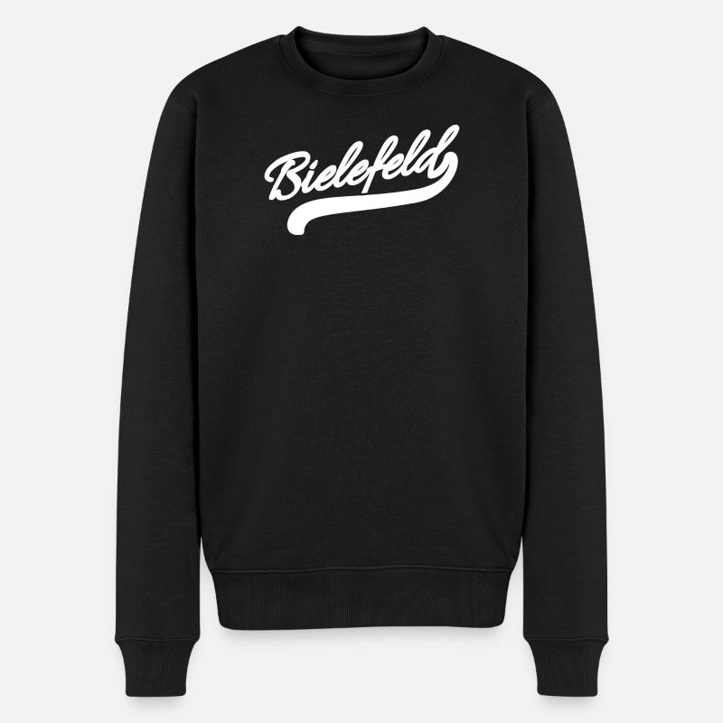 Bielefeld Rétro - Pull Premium bio Homme - noir