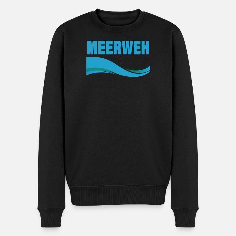 MEERWEH - Pull Premium bio Homme - noir