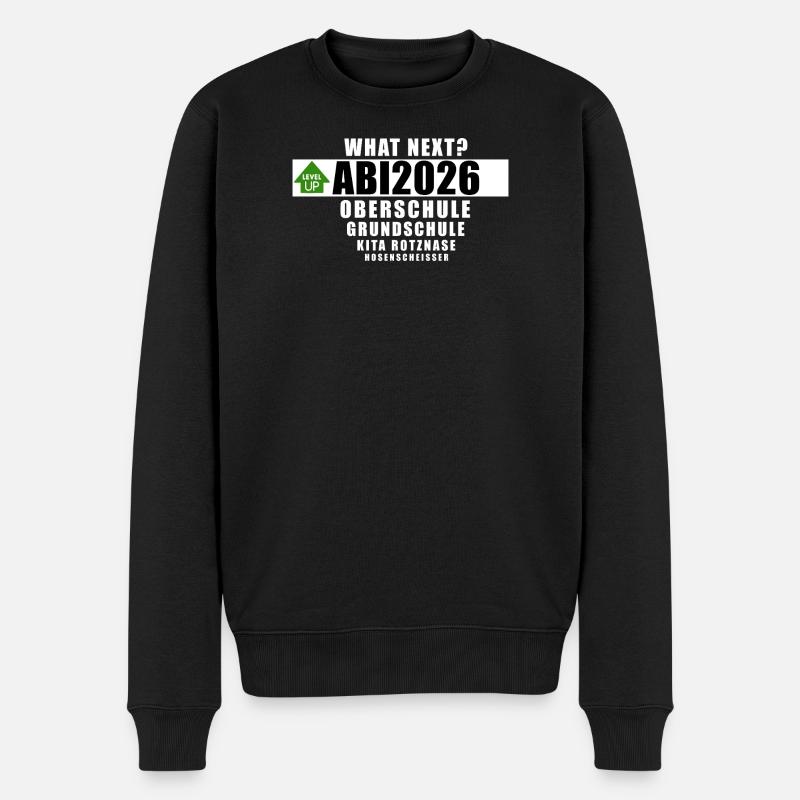 Abi2026 - what next? - Männer Premium Bio Pullover - Schwarz