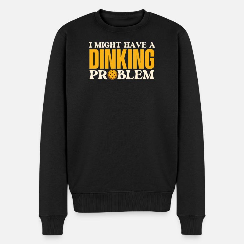 Dinking Problem Pickleball Player - Men's Premium Organic Jumper - black