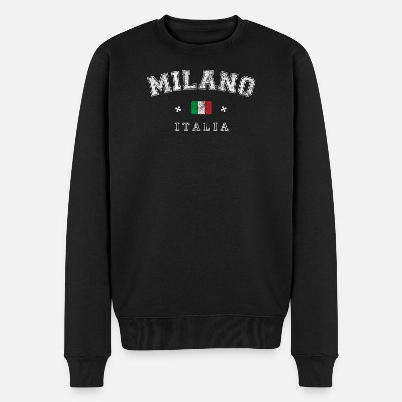 Milano Italia - Pull Premium bio Homme - noir