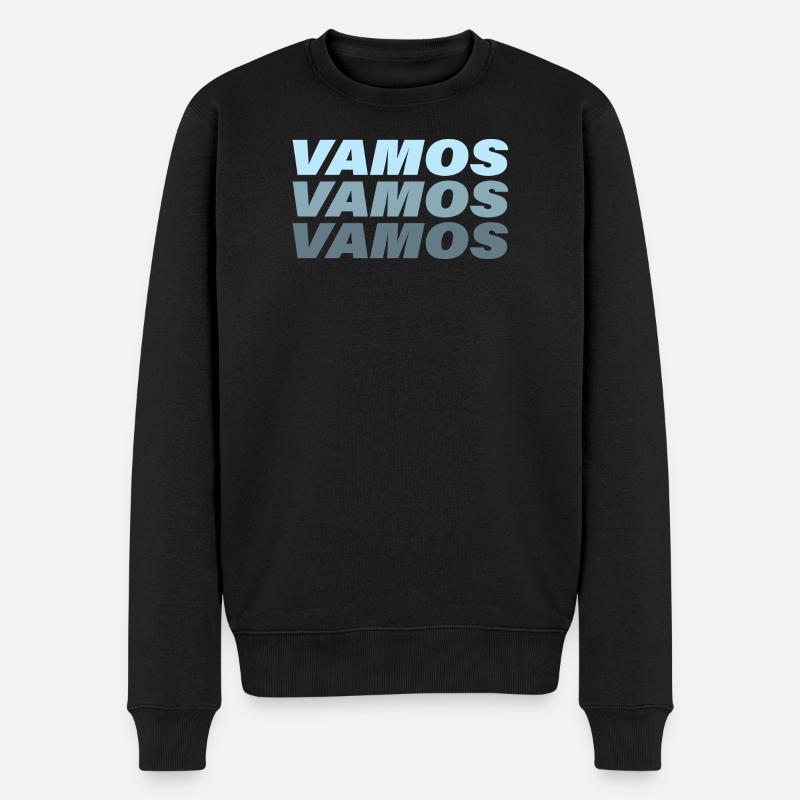 VAMOS - Männer Premium Bio Pullover - Schwarz